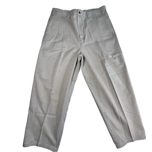 Abercrombie & Fitch Pants Mens 38 x 30 Chino Y2k Pleated Slacks Career Preppy - Picture 1 of 8