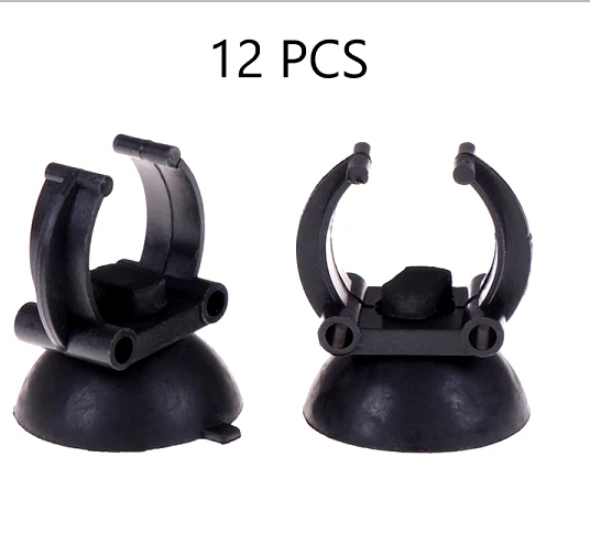 12X Suction Cup Clips Aquarium Heater Tubing Lights Holds Up To 1" Diameter SALE - Image 1 of 1