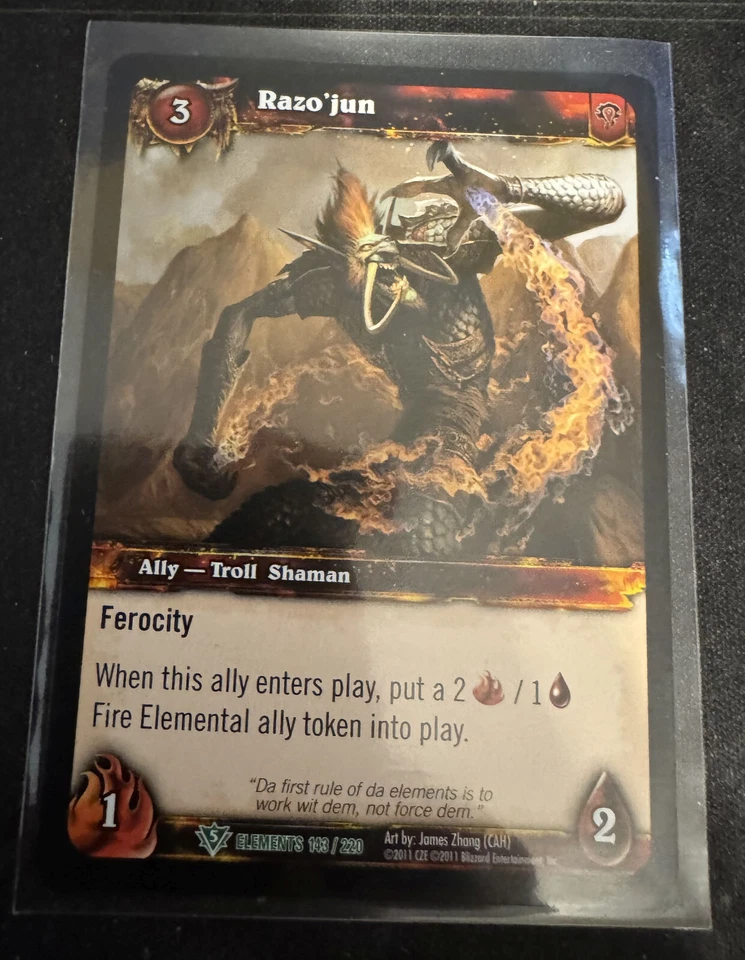 Razo'Jun War of the Elements WOW World of Warcraft TCG card game - Image 1 of 1