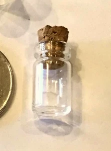 Glass Bottle Clear Wishing Jar Cylinder Cork Potion Apothecary 1pc Vial 18mm 1ml - Picture 1 of 2