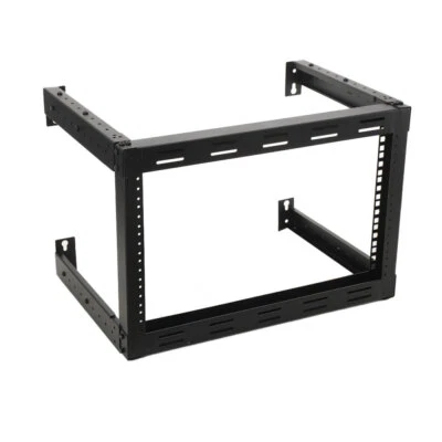 6U Wall Mount Open Frame 19'' Server Equipment Rack Threaded Depth Adjustable* - Image 1 of 4
