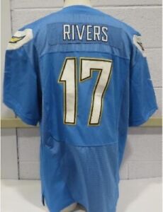 NFL Nike Phillip Rivers #17 San Diego Chargers Jersey Mens 48 XL Heavier Weight