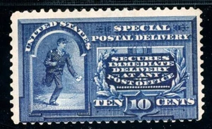 USAstamps Unused FVF US 1895 Special Delivery Var Scott E5a OG MVLH - Picture 1 of 2