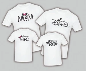 Mickey Minnie t shirt family Birthday Matching Party Family Kid Reunion Mom - Picture 1 of 8