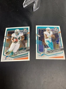 Tua Tagovailoa 2023 Donruss Optic Football Base Lot Ricky Williams Lot - Picture 1 of 5