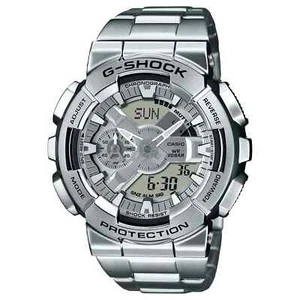 Batería de luz LED CASIO G-Shock GM-110D-8A plateada de acero inoxidable 200M - Imagen 1 de 2