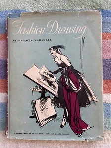 Fashion Drawing by Francis Marshall | The Studio Publications, 1948 RARE - Picture 1 of 16