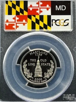 2000-S Maryland 25C PCGS PR 70 Deep Cameo - Image 1 of 4