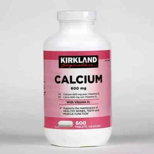 Kirkland Calcium 600mg + Vitamin D3 600 Tablets | Bone & Immune Support - Picture 1 of 5