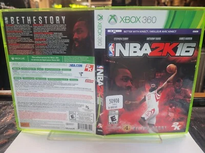 NBA 2K16 Xbox 360 NoManual Tested ENFR Free Shipping in Canada !! - Image 1 of 4