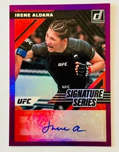 Irene Aldana 2022 Panini Donruss UFC Signature Series Purple Holo Autograph Auto - Picture 1 of 1