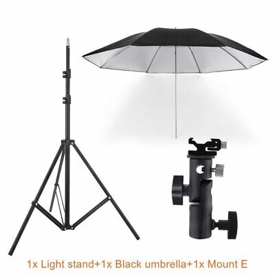 33'' Studio Photography Light Stand Kit Umbrella Diffuser Flash Speedlite Mount • 40.39€