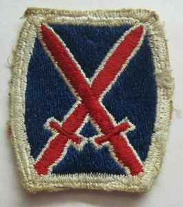 WW2 US Army 10th Division Patch, No Glow - Picture 1 of 2