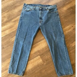 Levi's 505 Jeans Regular Fit Straight Leg Denim Pants Classic W42 L30 - Picture 1 of 4