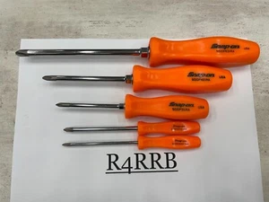 Snap-on Tools USA NEW 5pc ORANGE PHILLIPS Hard Handle Screwdriver Set SDDP50O - Picture 1 of 16