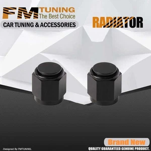 Black AN8 Adapter Female Flare End Cap Plug Tube Nut Head Port Hexagon Aluminum - Picture 1 of 6