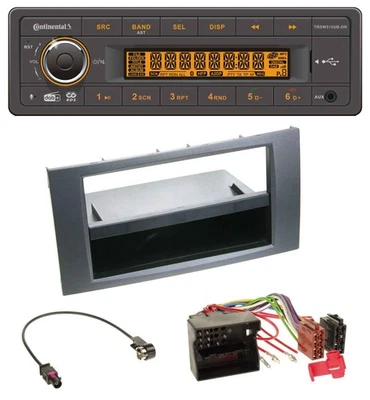Continental Bluetooth MP3 USB DAB Autoradio für Ford Fiesta Focus 04-08 anthrazi - Bild 1 von 4