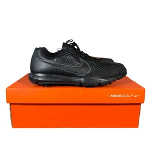 Nike Explorer 2 S Golf Shoes UK8.5 Mens Triple Black 922004-003 New In Box - Picture 1 of 19