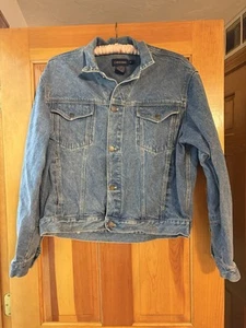 Vintage Calvin Klein Denim Trucker Jacket Size L Made In USA - Picture 1 of 11
