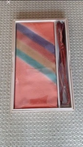 Kimono japonés obiage obi jime kasane eri juego de 3. arco iris rosa. - Imagen 1 de 8