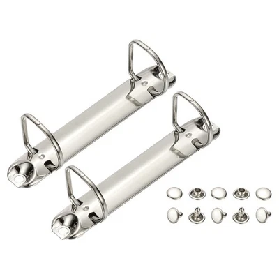 B7 2 Hole Ring Binder Mechanisms, 2 Set 0.98" D Ring Binder Planner, 20mm Silver - Image 1 of 4