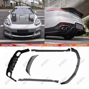 Carbon Fiber Front Rear Lip Spoiler Wing Body Kit For Porsche Panamera 970 14-16 - Picture 1 of 30
