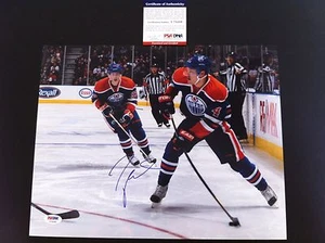 Taylor Hall Oilers Signed Auto 11x14 PHOTO PSA/DNA COA - Picture 1 of 2