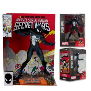 Figura posada McFarlane Marvel Secret Wars Spider-Man #8 con escena y cómic ~ NUEVA - Imagen 1 de 10
