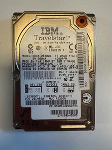 IBM Travelstar 10GB ATA HDD 4200 RPM, MODEL: DCXA-210000 - Bild 1 von 2