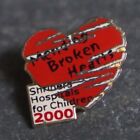 Brooch Pin Mending Broken Hearts Shriners Hospitals For Children Enamel Gold Ton