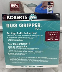 Roberts Gripper Indoor Rug Tape Nylon Mesh Blue 3” x 60'  50-588 NEW - Picture 1 of 5