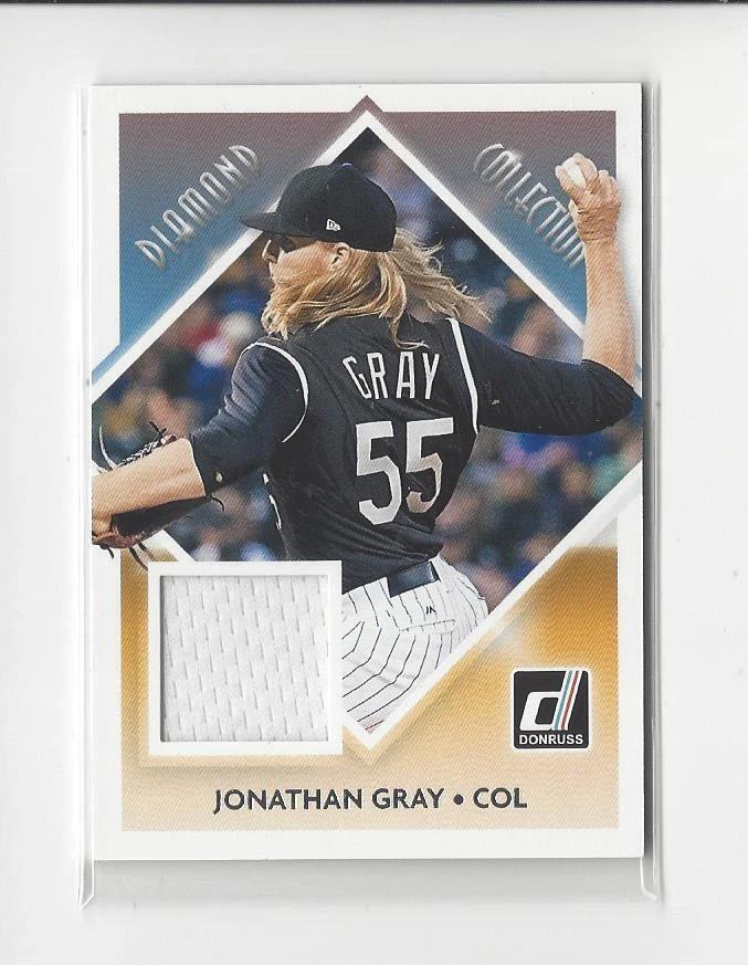 2018 Donruss Diamond Collection Jonathan Gray JERSEY Rockies - Image 1 of 1