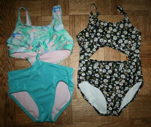 Lot of 2 Cat & Jack Art Class One Piece Swimsuits for Young Girl's Size M (8) - Picture 1 of 7