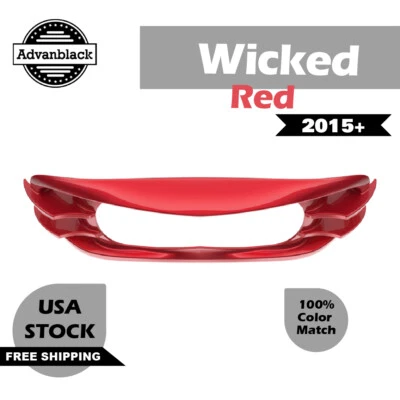 Bisel de faro rojo Wicked para Harley Davidson Road Glide FLTRX 15+ Foto 1 de 4