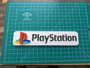 PlayStation video game logo sign 3D printed art shelf display color wall - Picture 1 of 3
