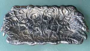 Arthur Court Aluminum Metalware Calla Lily Decorative Oblong Serving Tray 1991 - Picture 1 of 6