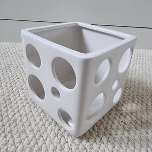 Ikea White Square Cube Candle Holder Design Christina Halskov & Hanne Dalsgaard - Picture 1 of 8