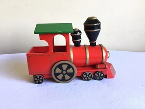 Vintage The San Francisco Music Box Co handbemalt Jahreszeiten Gruß Holzeisenbahn - Bild 1 von 10