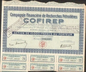 COFIREP Compagnie Financière de Recherche Pétrolières (U) - Picture 1 of 1