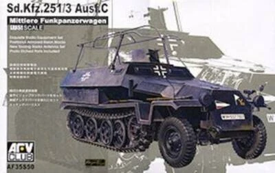 AFV Club AF35S50 Sdkfz 251/3 Ausf. C Panzerwagen 1/35 Scala Plastica Kit - - Immagine 1 di 4