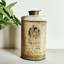 Vintage Yardley English Lavender Talc Powder Advertising Tin Box London England