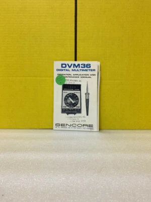 Sencore DVM36 Digital Multimeter Operation, Application and Maintenance Manual - Image 1 of 3