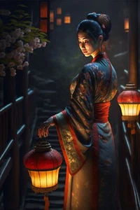 Gorgeous Enchanting Asian Woman 8x10 Art Print 724156733 - Picture 1 of 1