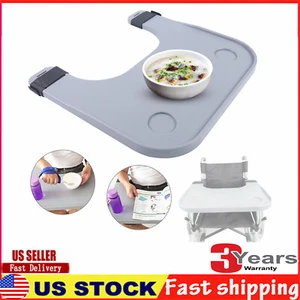 Mesa de bandeja de regazo extraíble para silla de ruedas con soporte para 2 tazas apta para comer mesa de lectura - Imagen 1 de 11