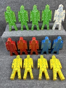 VTG BILL DING JR WOODEN CLOWN BUILDING BALANCING SET COMPLETE GAME BY SIFO 1950s - Picture 1 of 16
