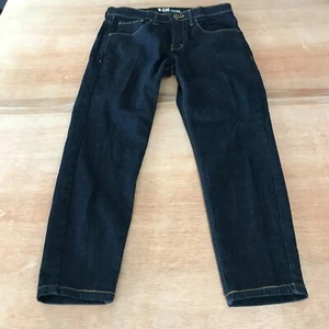 Pantalones de mezclilla U-510 Xavier para hombre 31x25 negros tiro bajo menos de 510 elásticos lavado oscuro - Imagen 1 de 14