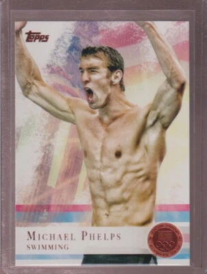 2012 Topps US Olympic Team Bronze #100 MICHAEL PHELPS Men's Swimming - Image 1 of 2