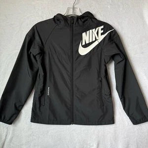 Nike Black Windbreaker Jacket Size Small - Picture 1 of 14