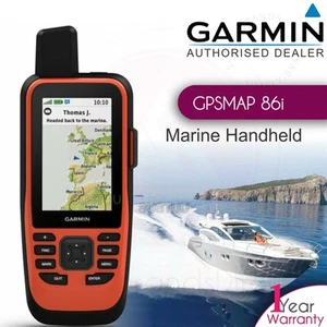 Garmin GPSMAP 86i Marine Handheld GPS with inReach Capabilities│W/W Basemap│IPX7 - Picture 1 of 11