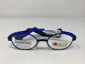 Marco de gafas de borde completo de metal DILLI DALLI SWEET PEA BLUE 38-15-115 M894 - Imagen 1 de 6